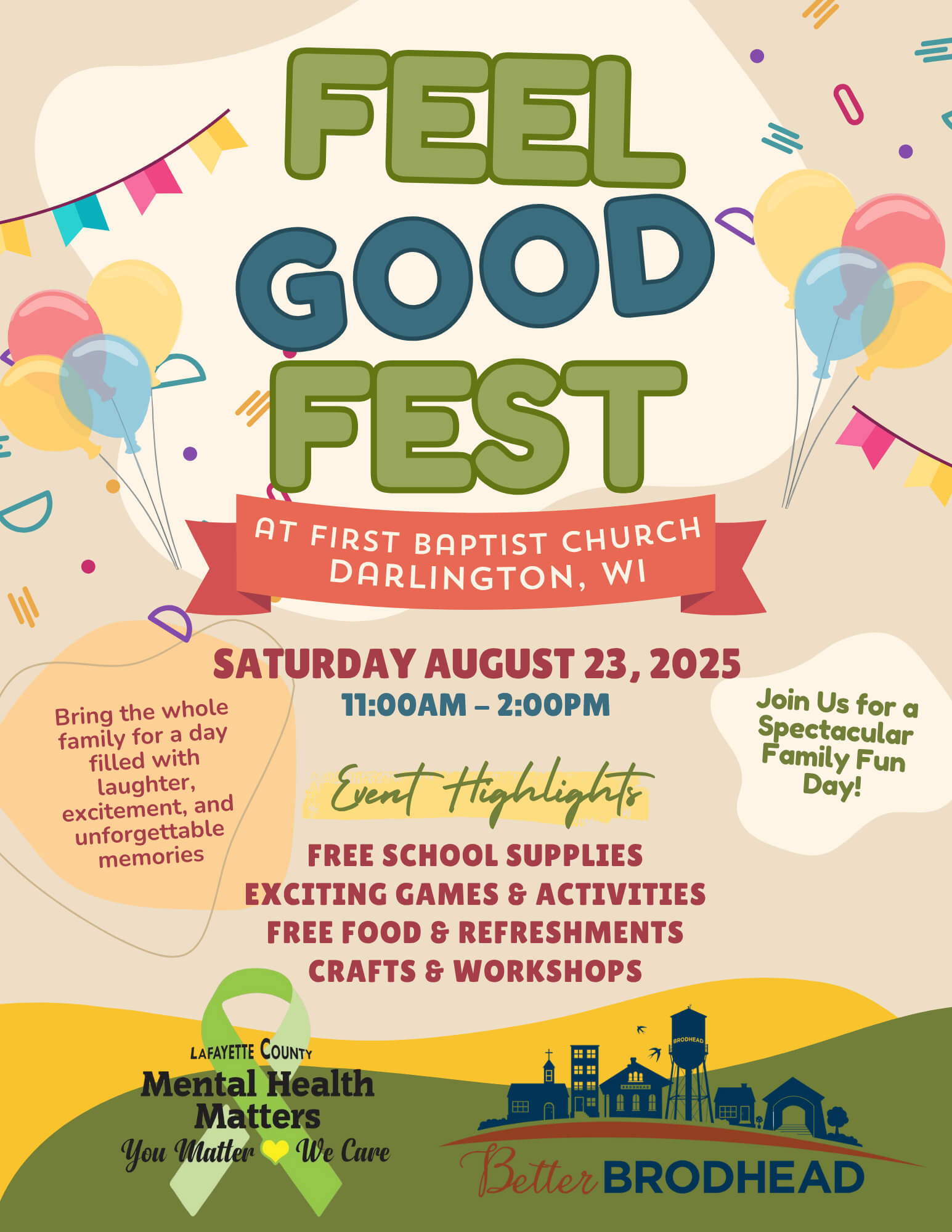 2025 Feel Good Fest flyer